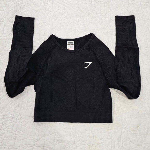 Gymshark Tops - VITAL SEAMLESS 2.0 LONG SLEEVE CROP TOP